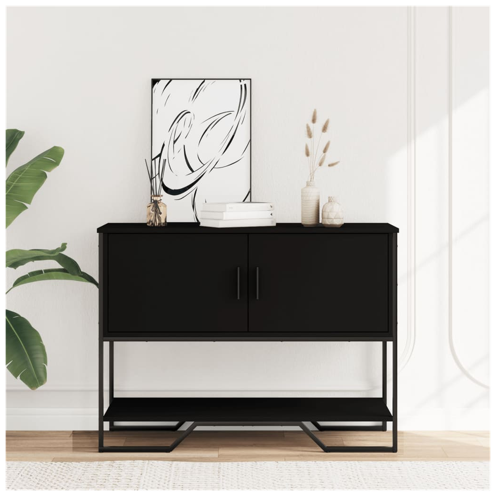 Console Table Black 100x35x74.5 cm vidaXL Engineered Wood - Console Table from vidaXL