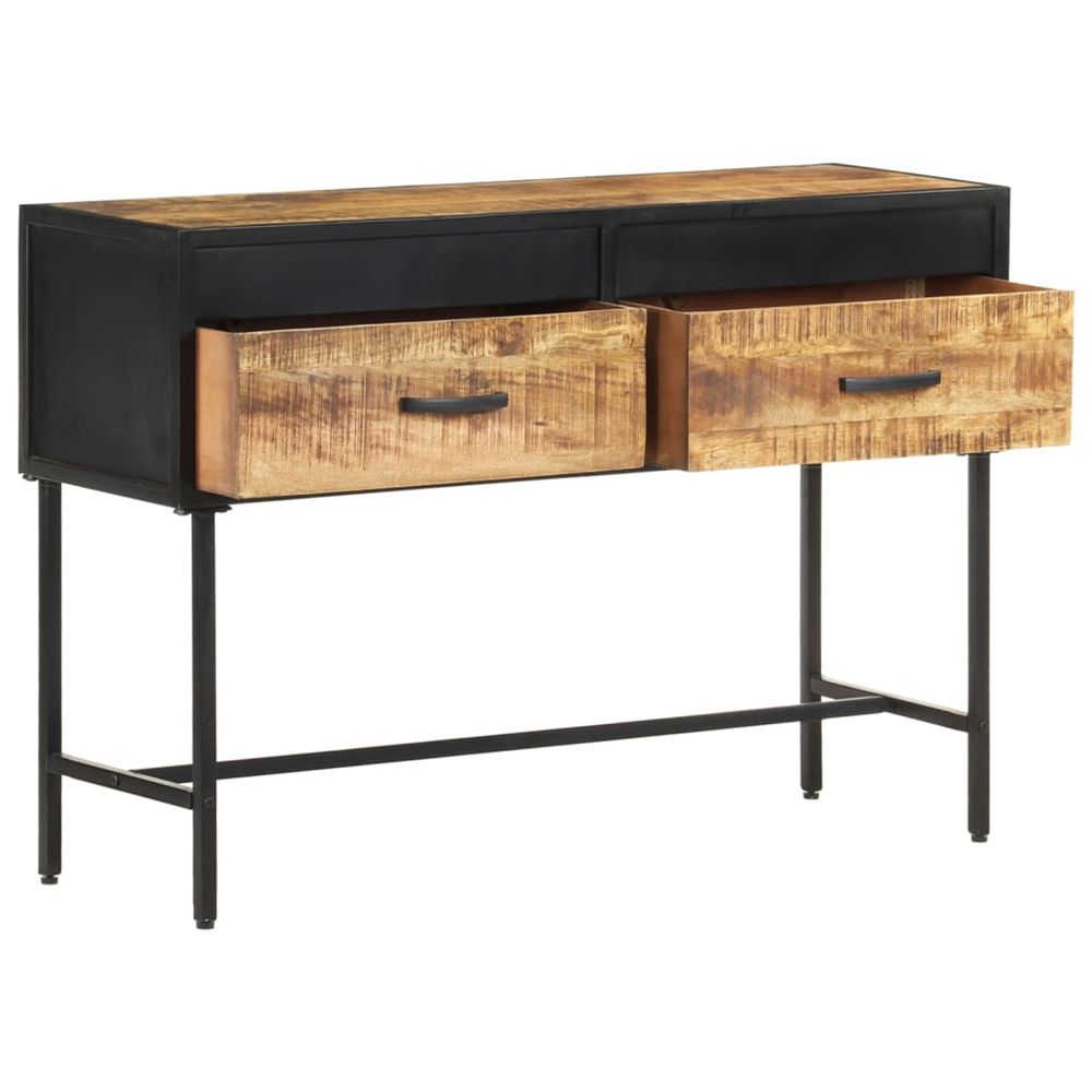 Console Table 110x35x75 cm vidaXL Rough Mango Wood - Console Table from vidaXL
