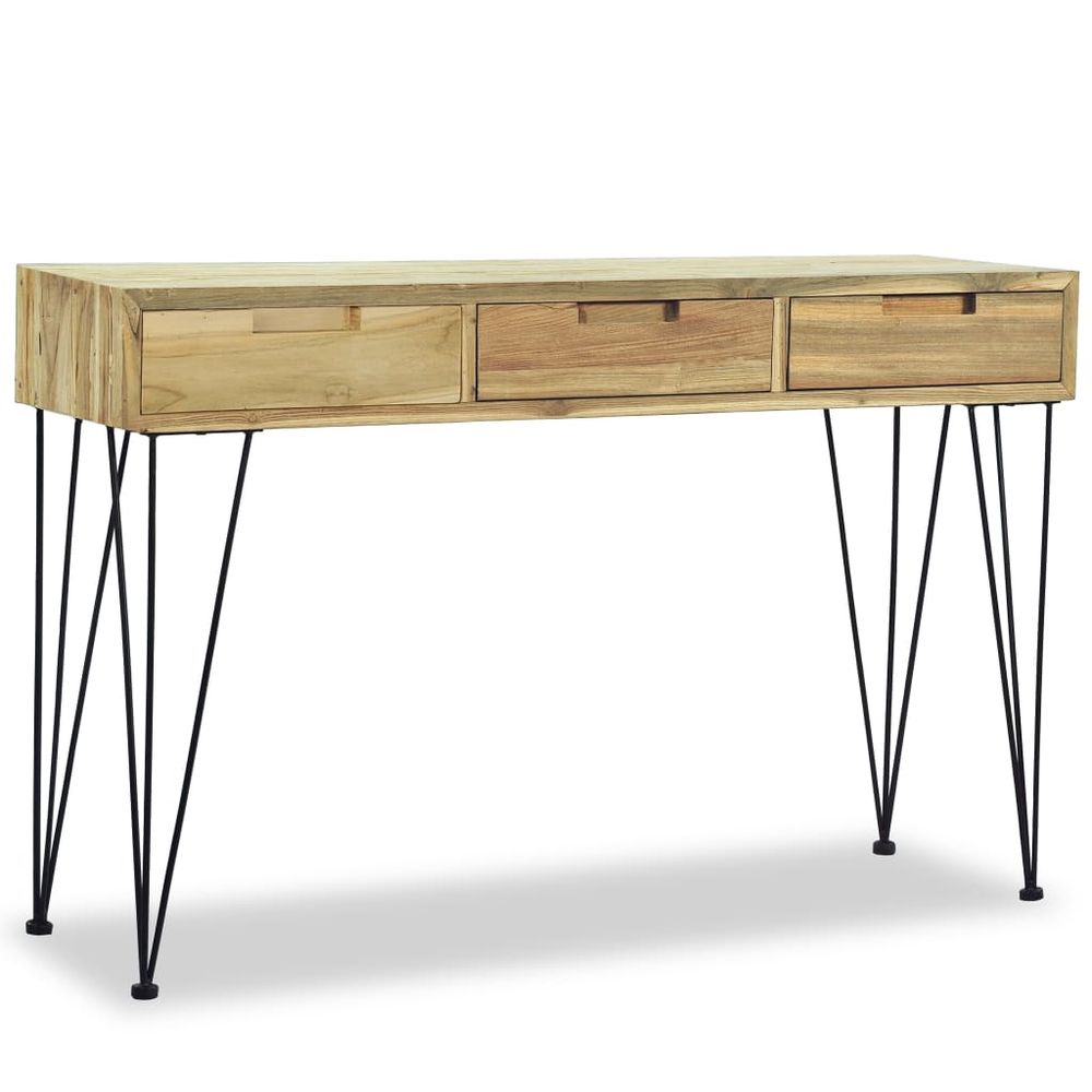 Console Table 120x35x76 cm vidaXL Solid Teak - Console Table from vidaXL