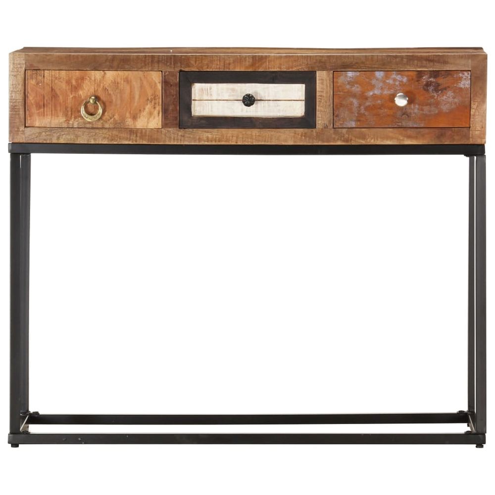 Console Table Gold 90x30x75 cm vidaXL Solid Reclaimed Wood - Console Table from vidaXL