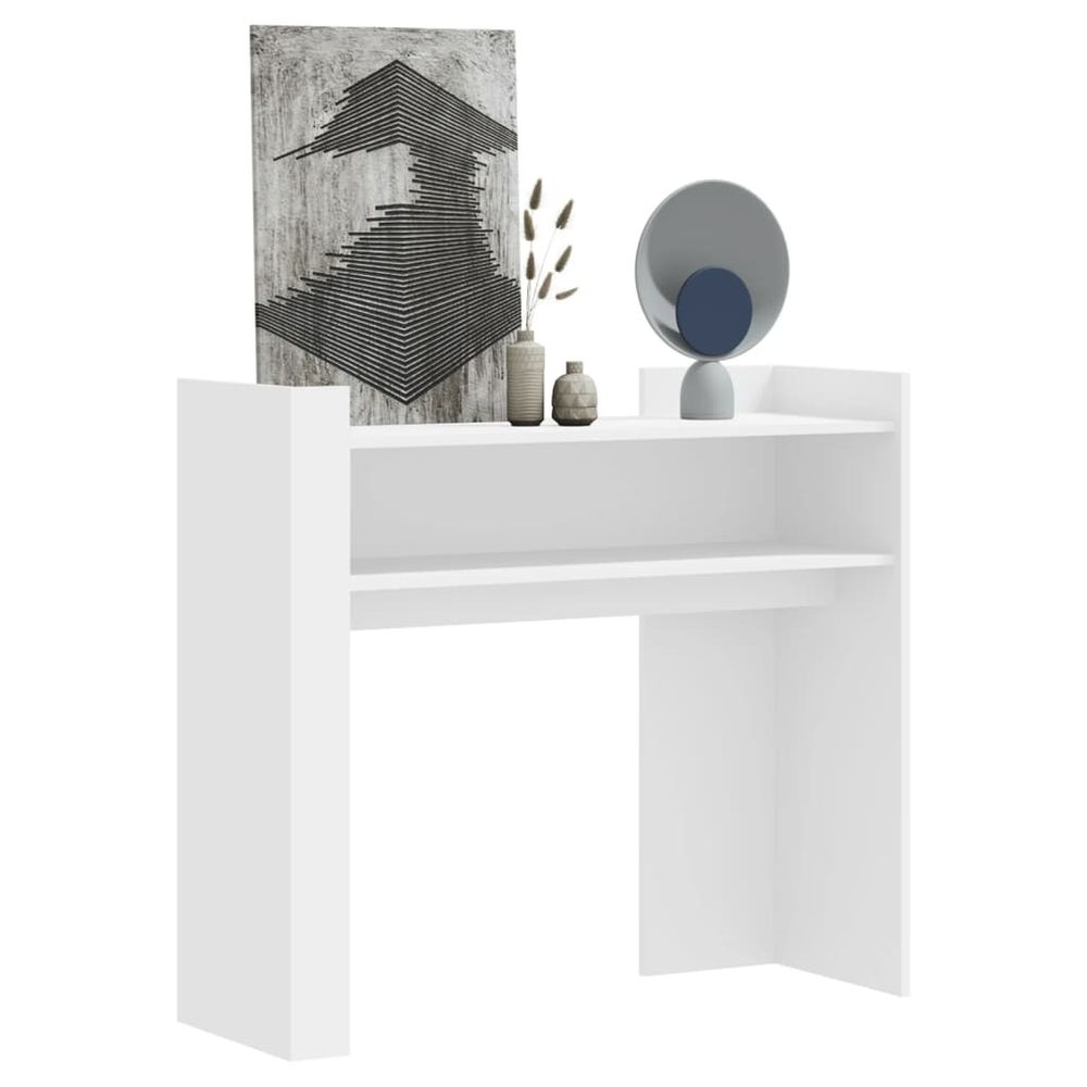 Console Table vidaXL White 100x35x90 cm Engineered Wood - Console Table from vidaXL