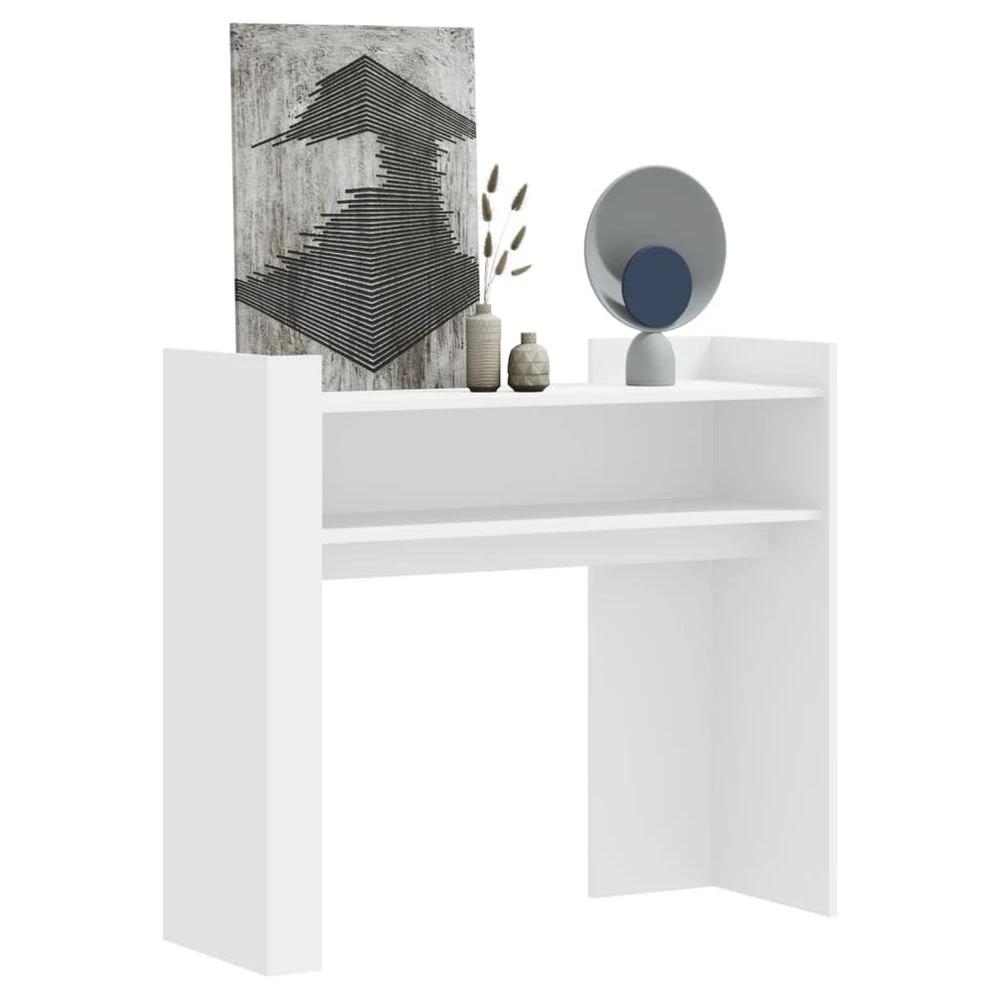 vidaXL Console Table vidaXL White 100x35x90 cm Engineered Wood - Uncategorized Console Table