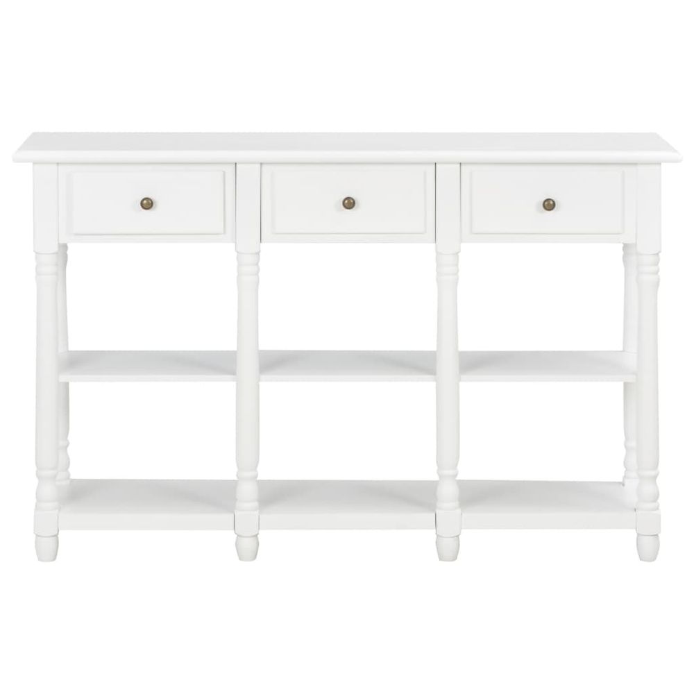 Console Table vidaXL White 120x30x76 cm MDF - Console Table from vidaXL