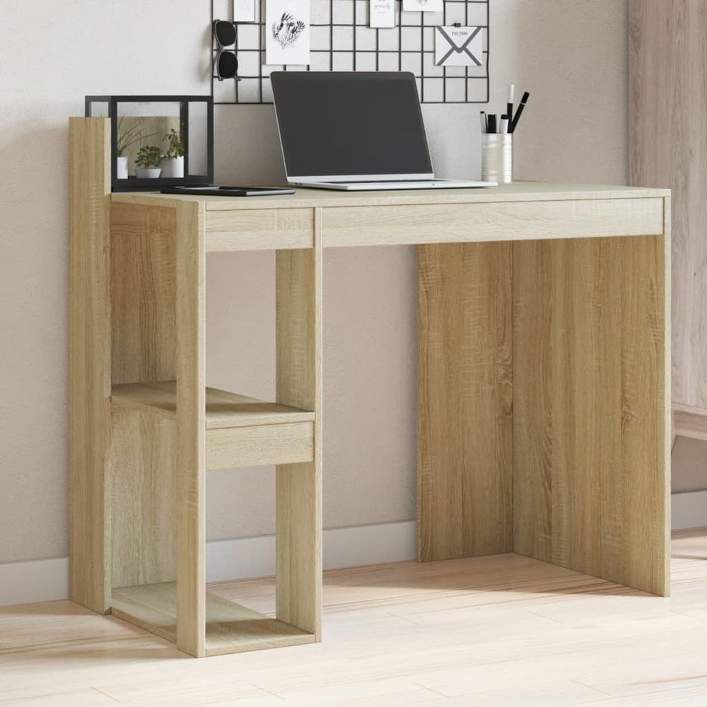 vidaXL Office Desk White 103.5x56.5x94 cm Engineered Wood - Desk from vidaXL