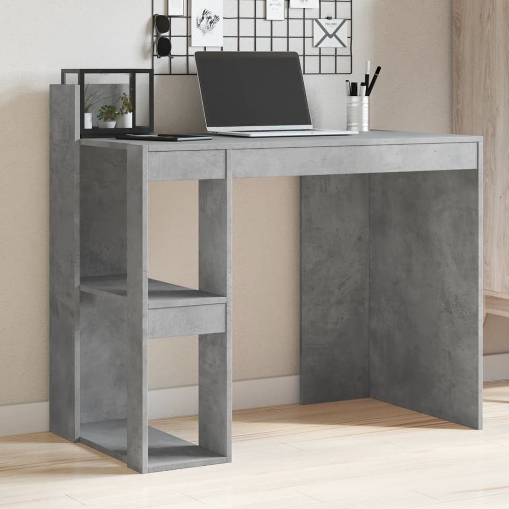 vidaXL Office Desk White 103.5x56.5x94 cm Engineered Wood - Desk from vidaXL