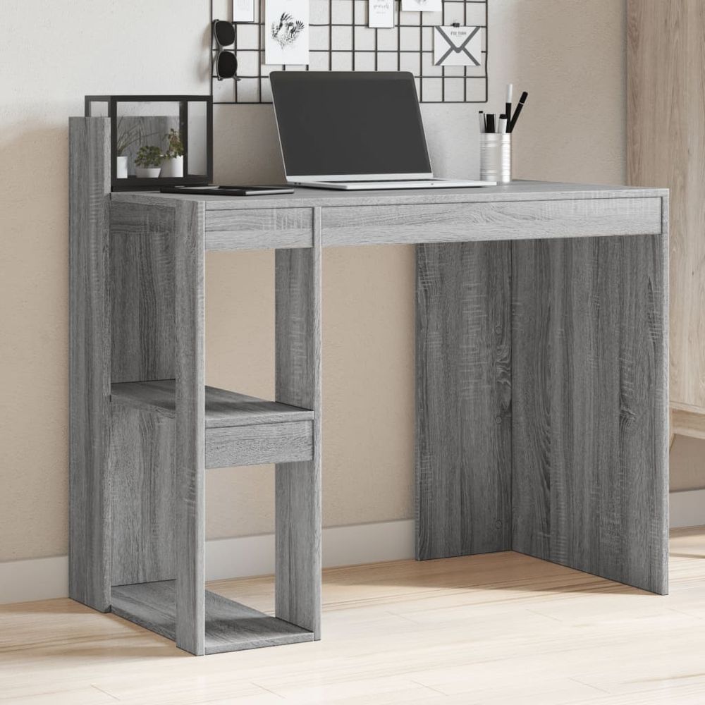 vidaXL Office Desk White 103.5x56.5x94 cm Engineered Wood - Desk from vidaXL