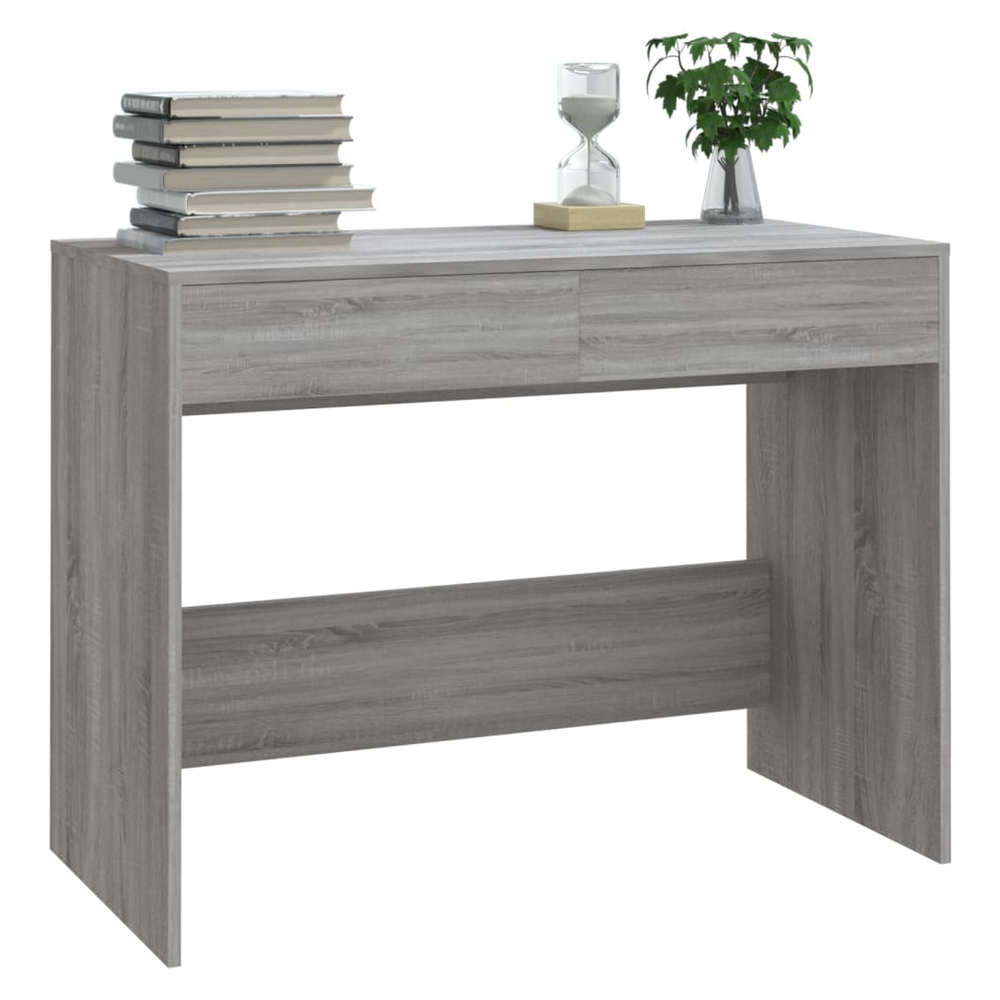 Desk Grey Sonoma 101x50x76.5 cm vidaXL Engineered Wood - Desk from vidaXL