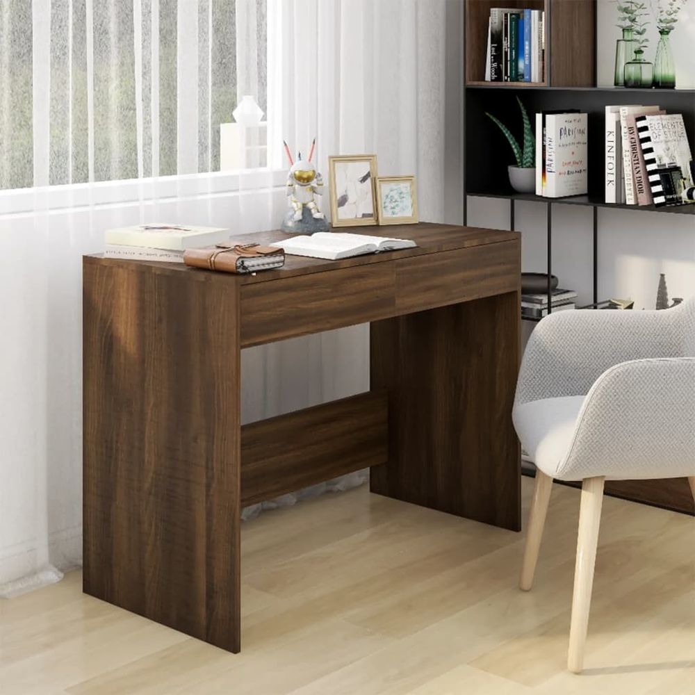 Desk Grey Sonoma 101x50x76.5 cm vidaXL Engineered Wood - Desk from vidaXL