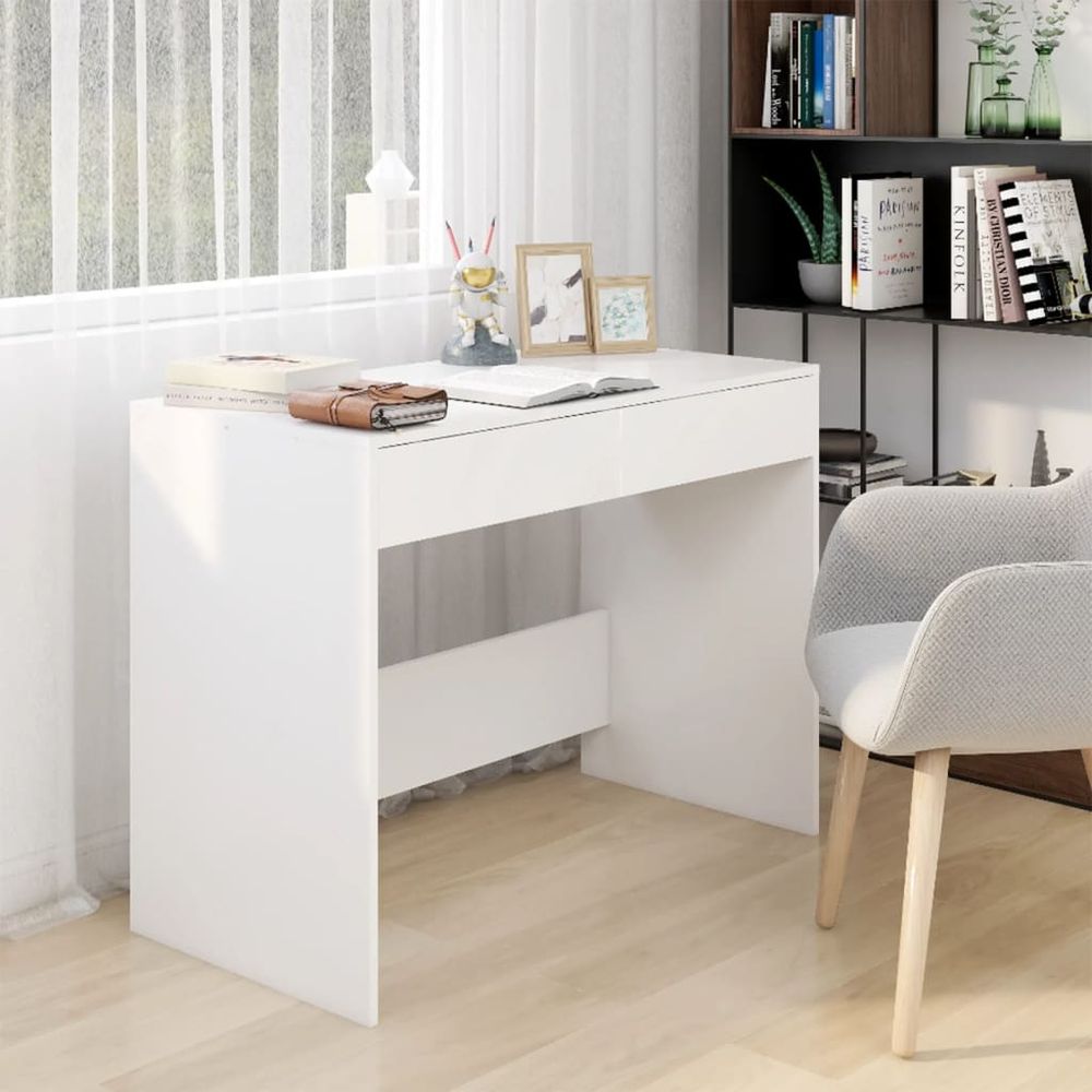 Desk Grey Sonoma 101x50x76.5 cm vidaXL Engineered Wood - Desk from vidaXL