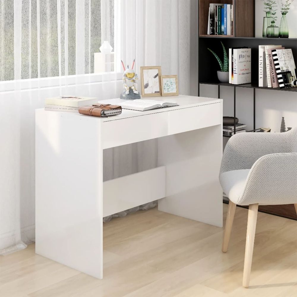 Desk Grey Sonoma 101x50x76.5 cm vidaXL Engineered Wood - Desk from vidaXL