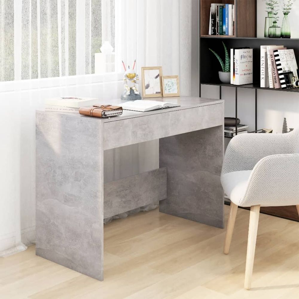 Desk Grey Sonoma 101x50x76.5 cm vidaXL Engineered Wood - Desk from vidaXL