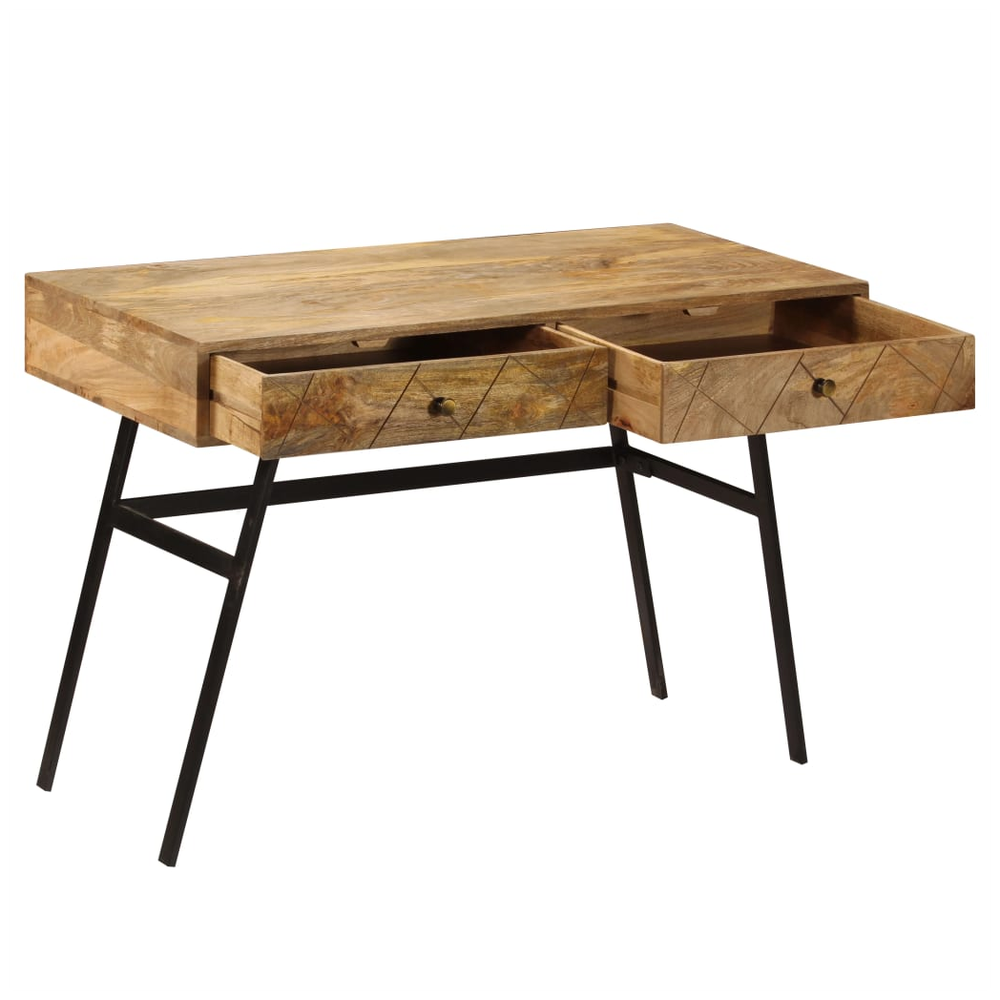 vidaXL Writing Desk with Drawers Solid Mango Wood 110x50x76 cm - Desk from vidaXL