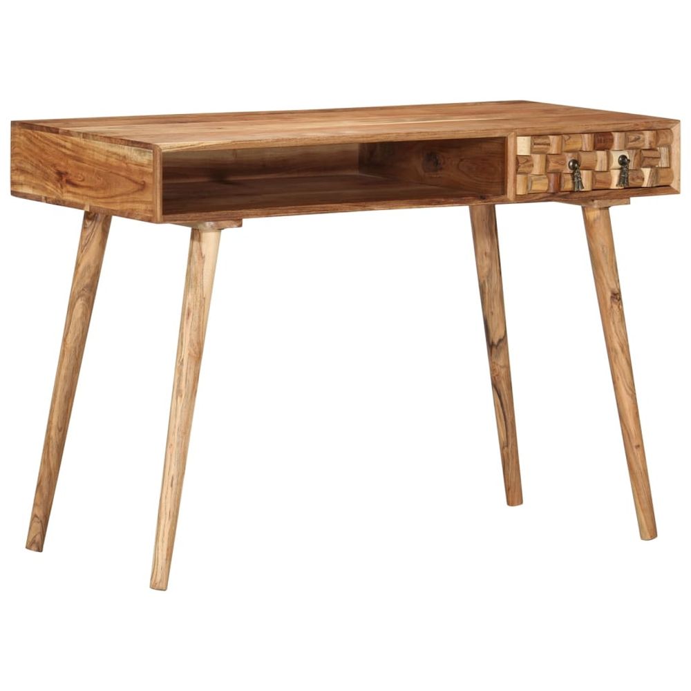 Writing Desk 115x50x76 cm Solid Wood Acacia - Desk from vidaXL