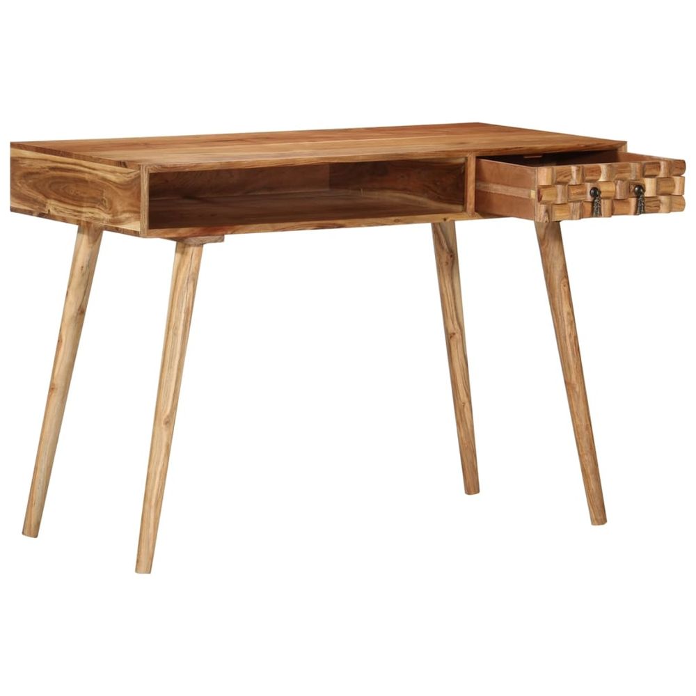 Writing Desk 115x50x76 cm Solid Wood Acacia - Desk from vidaXL