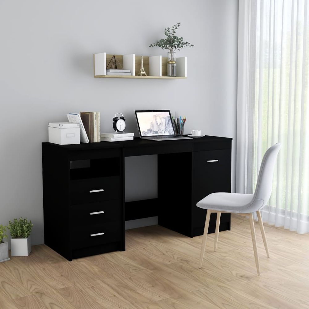 Desk White 140x50x76 cm vidaXL Engineered Wood - Desk from vidaXL
