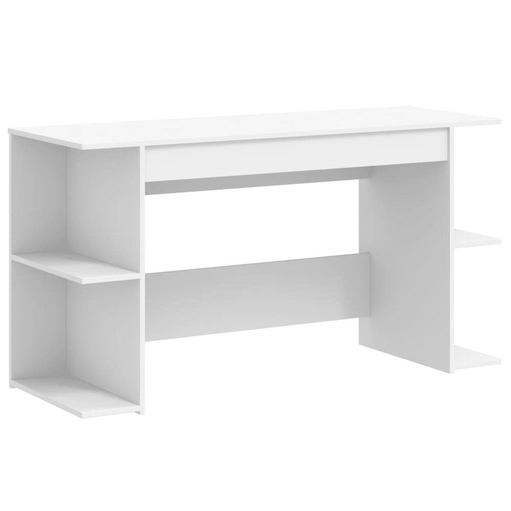 Desk White 140x50x75 cm vidaXL Engineered Wood - Desk from vidaXL