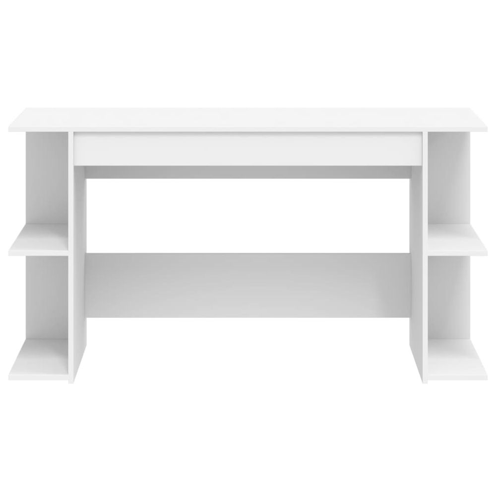 Desk White 140x50x75 cm vidaXL Engineered Wood - Desk from vidaXL