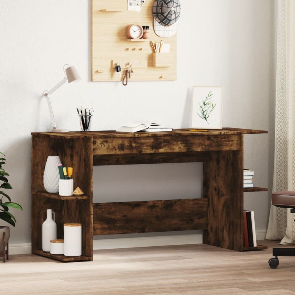 Desk White 140x50x75 cm vidaXL Engineered Wood - Desk from vidaXL
