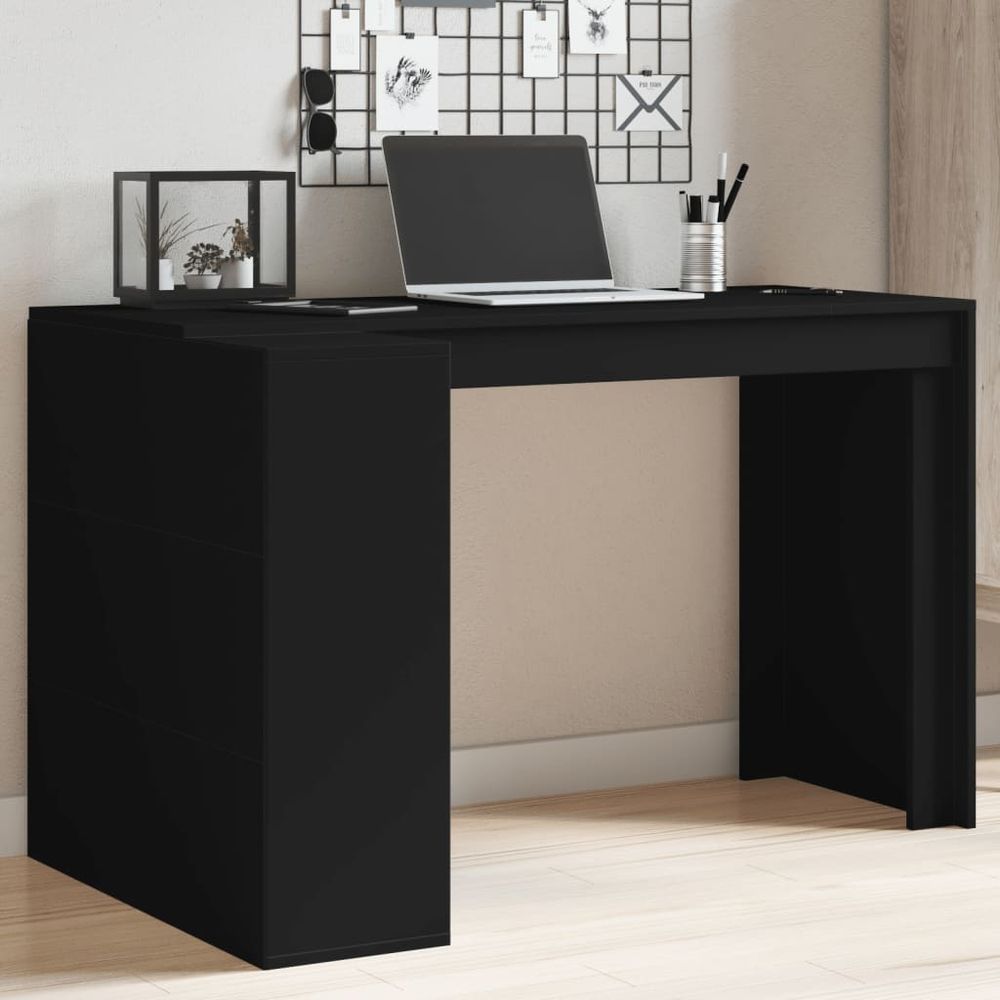 vidaXL Office Desk White 123.5x73.5x75 cm Engineered Wood - Desk from vidaXL