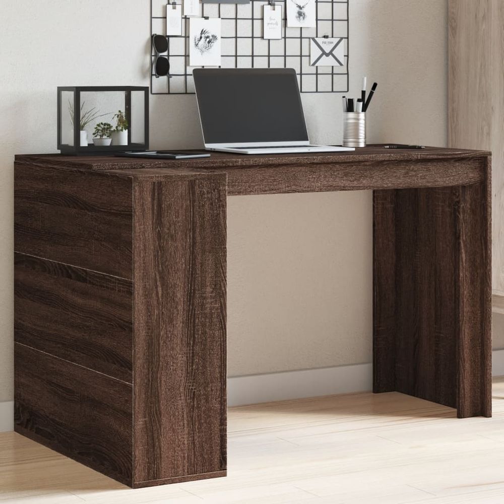 vidaXL Office Desk White 123.5x73.5x75 cm Engineered Wood - Desk from vidaXL