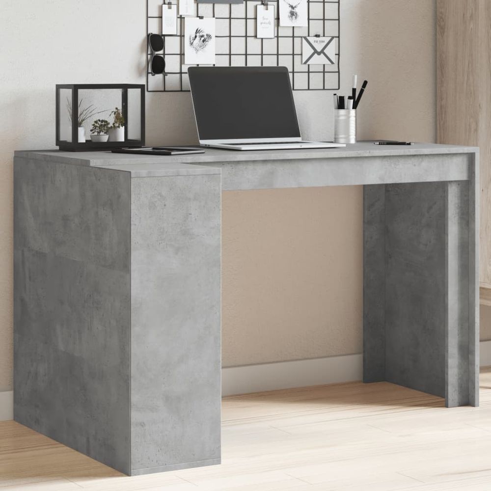 vidaXL Office Desk White 123.5x73.5x75 cm Engineered Wood - Desk from vidaXL