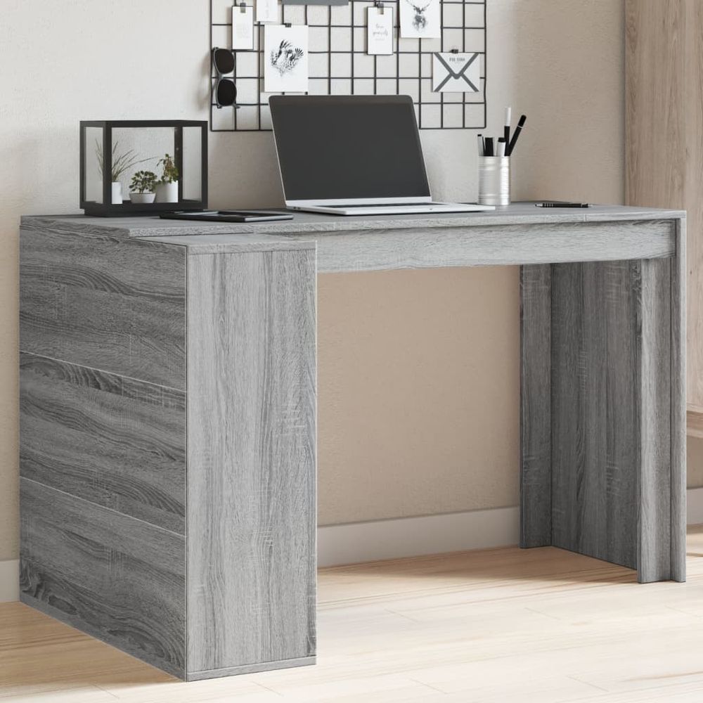vidaXL Office Desk White 123.5x73.5x75 cm Engineered Wood - Desk from vidaXL