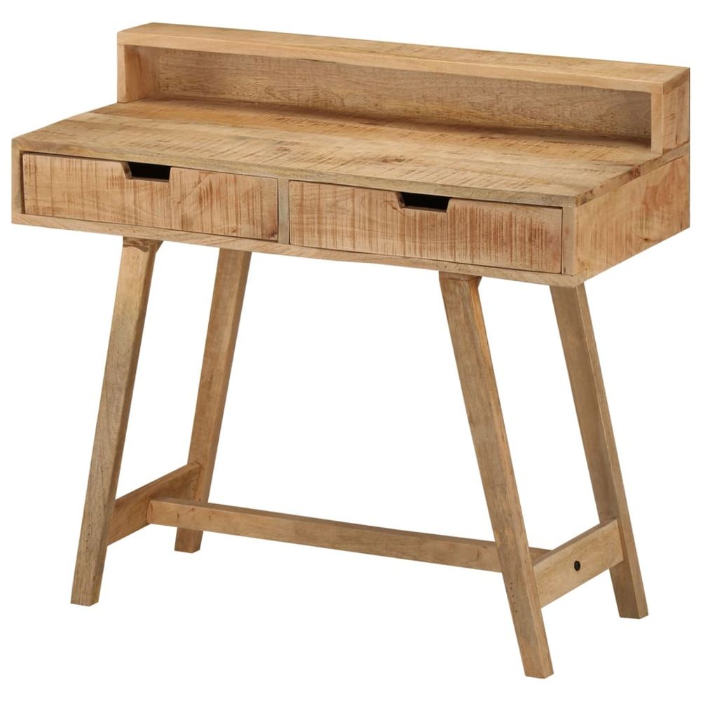 vidaXL Desk 100x45x90 cm Solid Rough Mango Wood - Desk from vidaXL