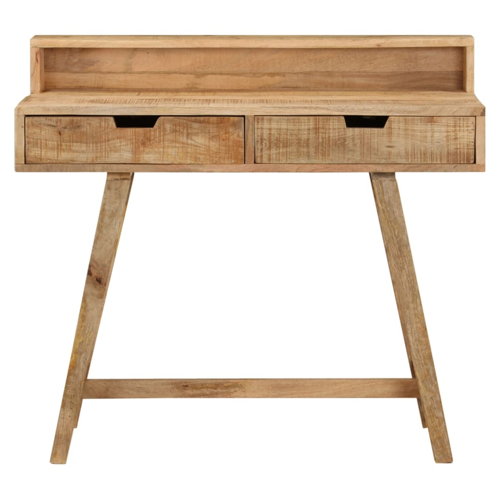 vidaXL Desk 100x45x90 cm Solid Rough Mango Wood - Desk from vidaXL