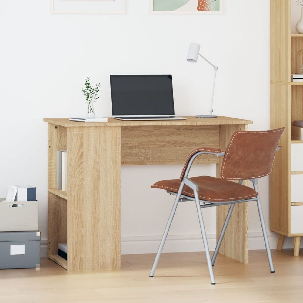 vidaXL Desk White 100x55x75 Engineered Wood - Desk from vidaXL