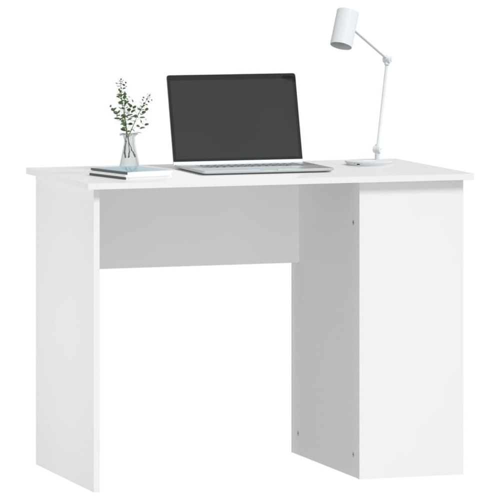vidaXL Desk White 100x55x75 Engineered Wood - Desk from vidaXL