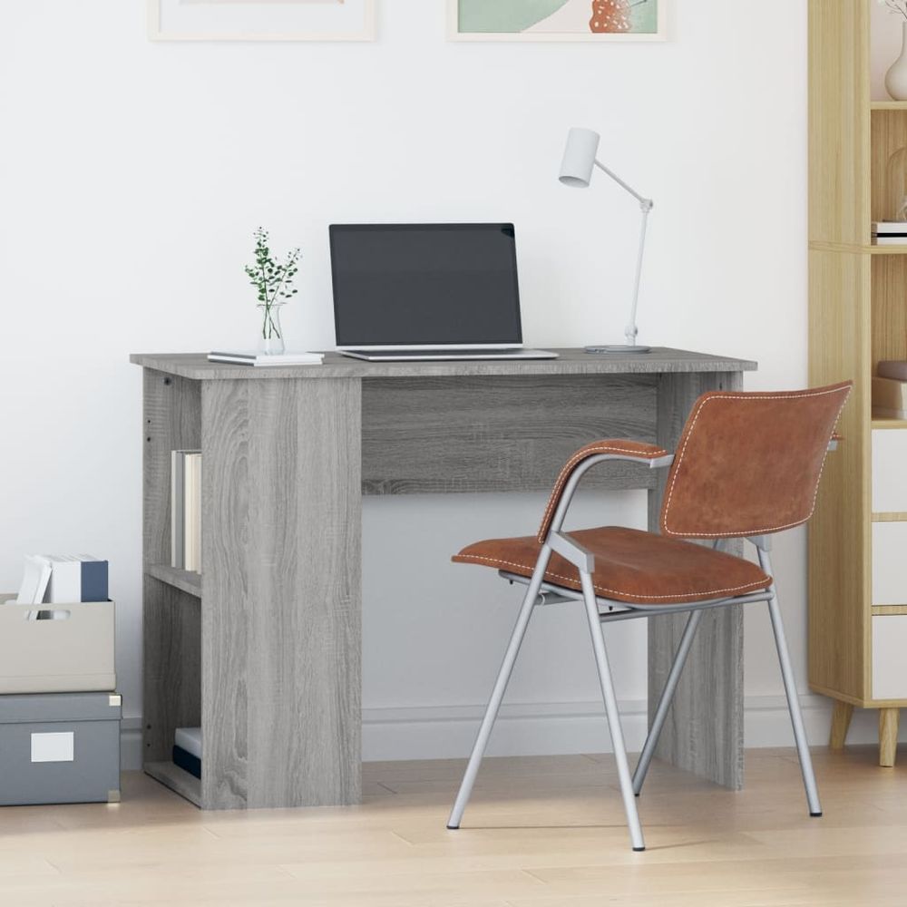 vidaXL Desk White 100x55x75 Engineered Wood - Desk from vidaXL