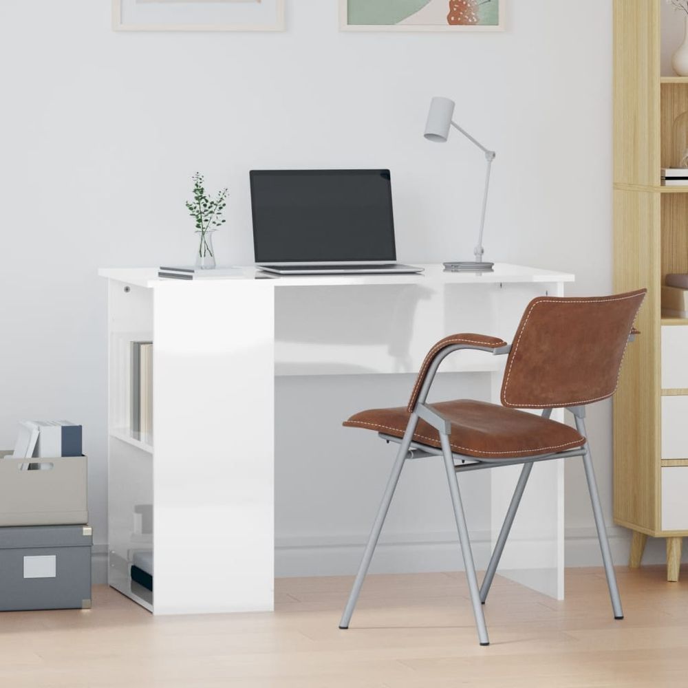 vidaXL Desk White 100x55x75 Engineered Wood - Desk from vidaXL