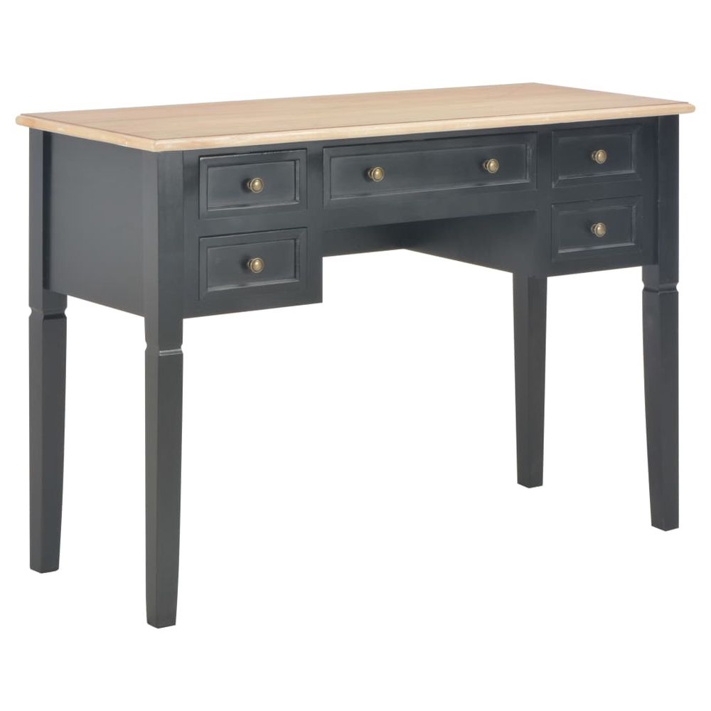 Writing Desk White 109.5x45x77.5 cm Wood - Desk from vidaXL