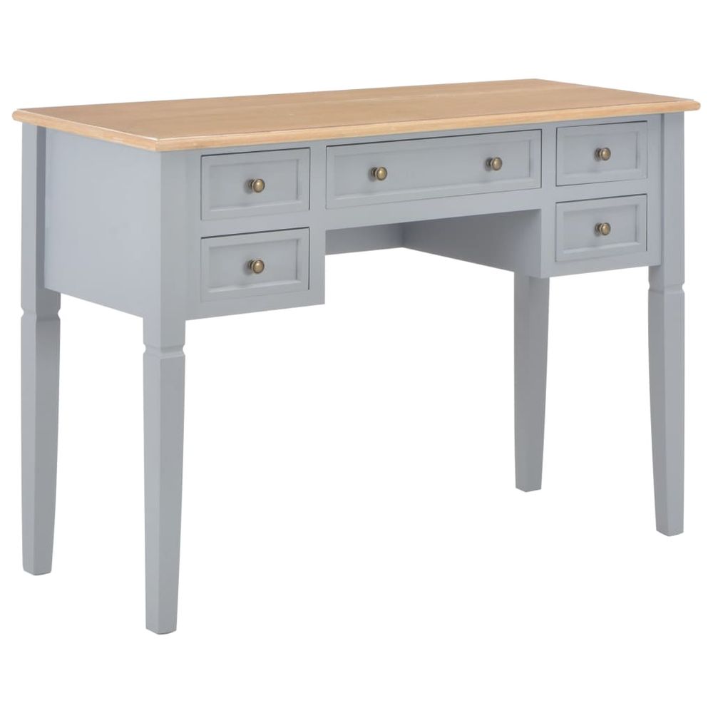 Writing Desk White 109.5x45x77.5 cm Wood - Desk from vidaXL