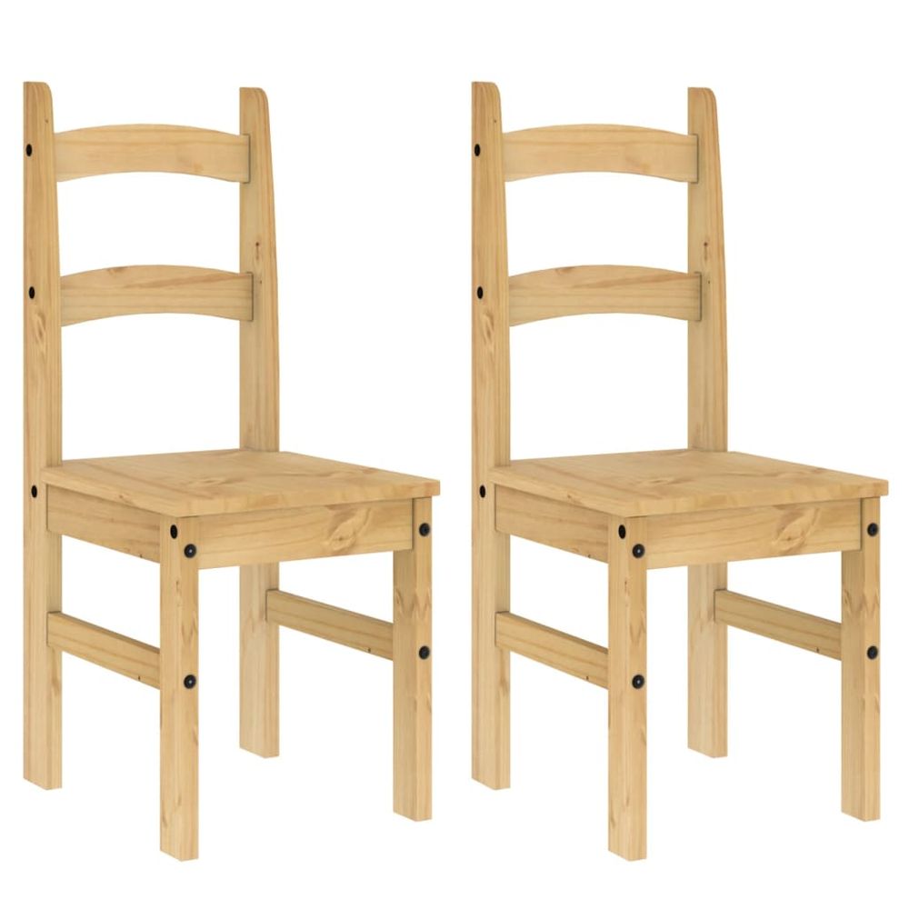 Dining Chairs 2 pcs 40x46x99 cm vidaXL Solid Wood Pine - Dining Chairs from vidaXL