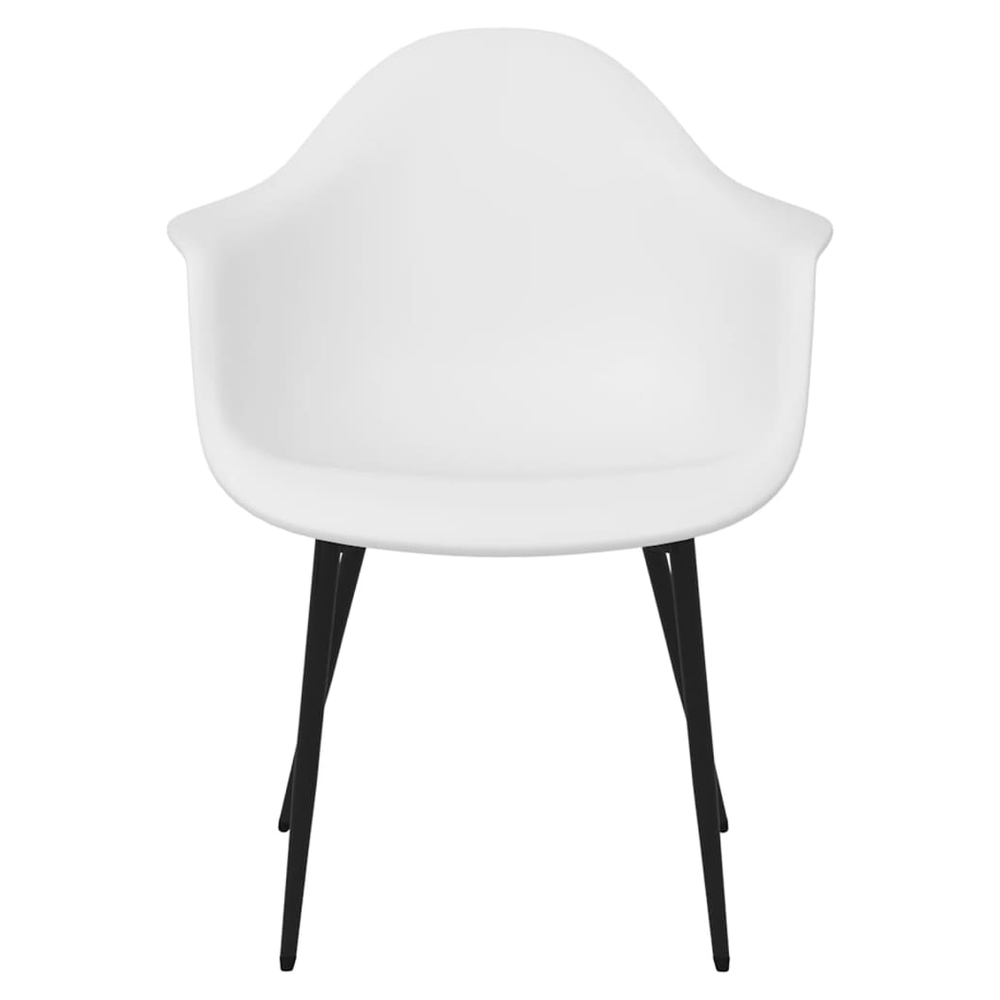 Dining Chairs 2 pcs vidaXL White PP - Dining Chairs from vidaXL