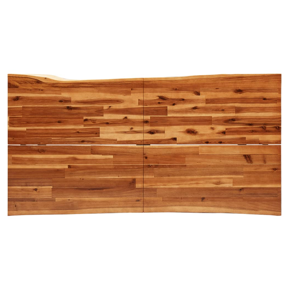 3 Piece vidaXL Dining Set with Live Edge Solid Wood Acacia - Dining Set from vidaXL