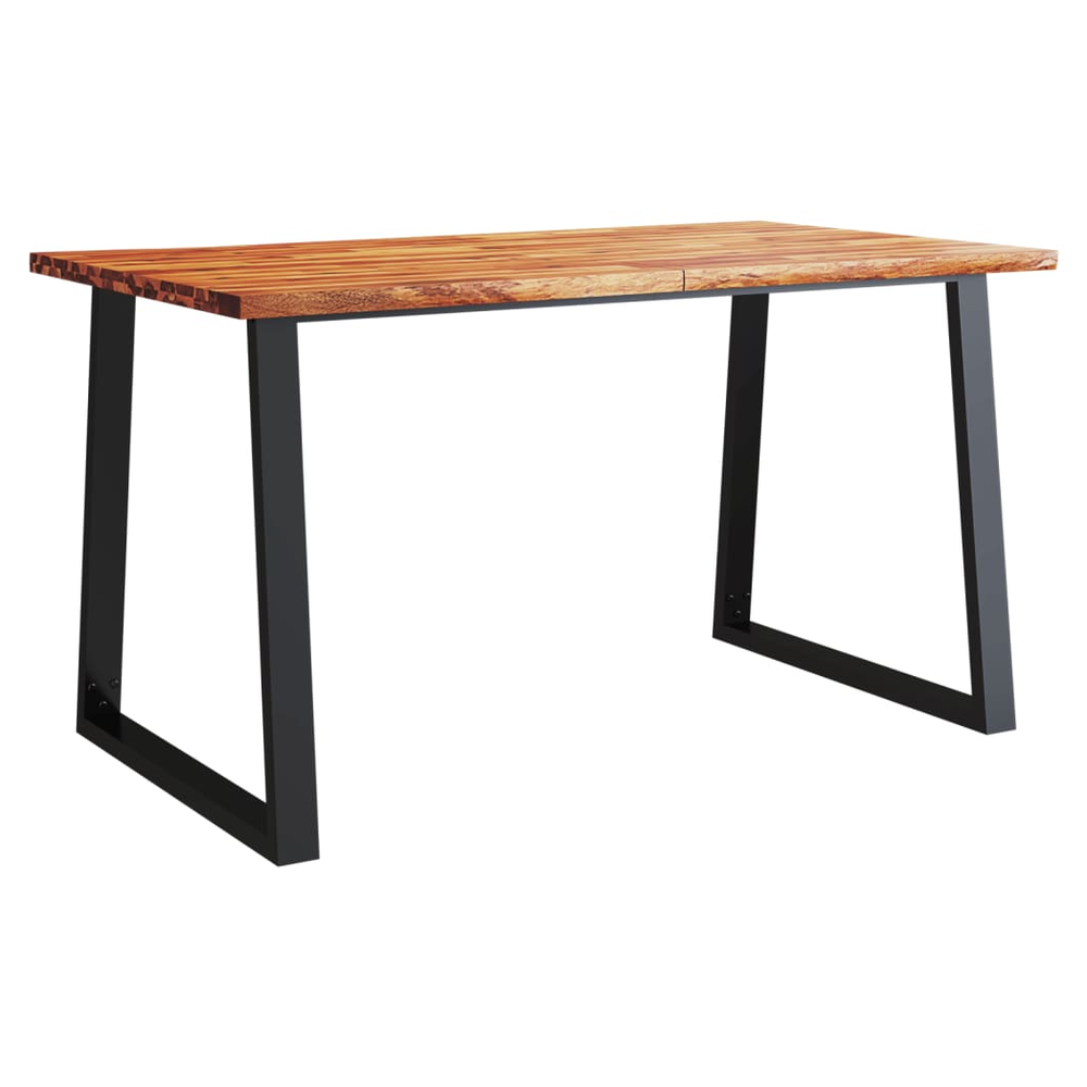 3 Piece vidaXL Dining Set with Live Edge Solid Wood Acacia - Dining Set from vidaXL