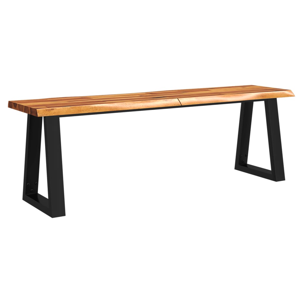 3 Piece vidaXL Dining Set with Live Edge Solid Wood Acacia - Dining Set from vidaXL