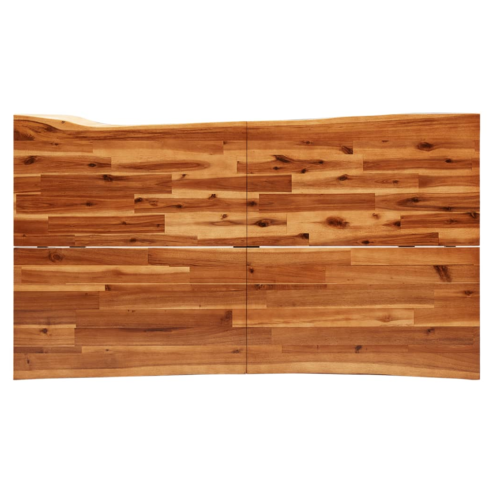 3 Piece vidaXL Dining Set with Live Edge Solid Wood Acacia - Dining Set from vidaXL