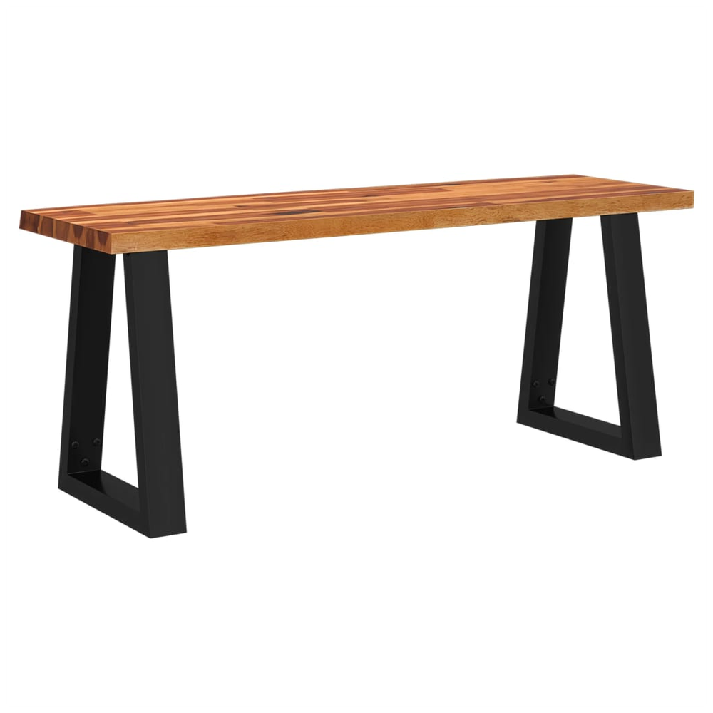 3 Piece vidaXL Dining Set with Live Edge Solid Wood Acacia - Dining Set from vidaXL