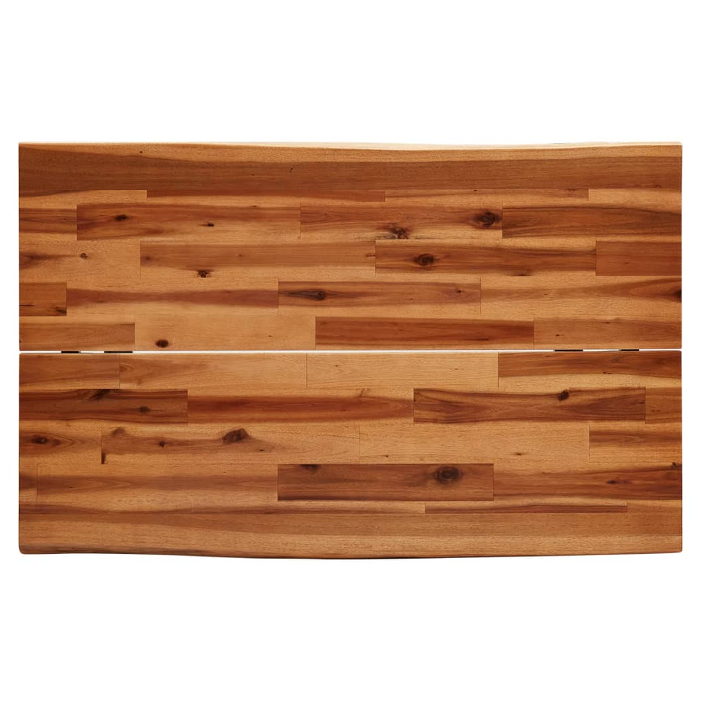 3 Piece vidaXL Dining Set with Live Edge Solid Wood Acacia - Dining Set from vidaXL