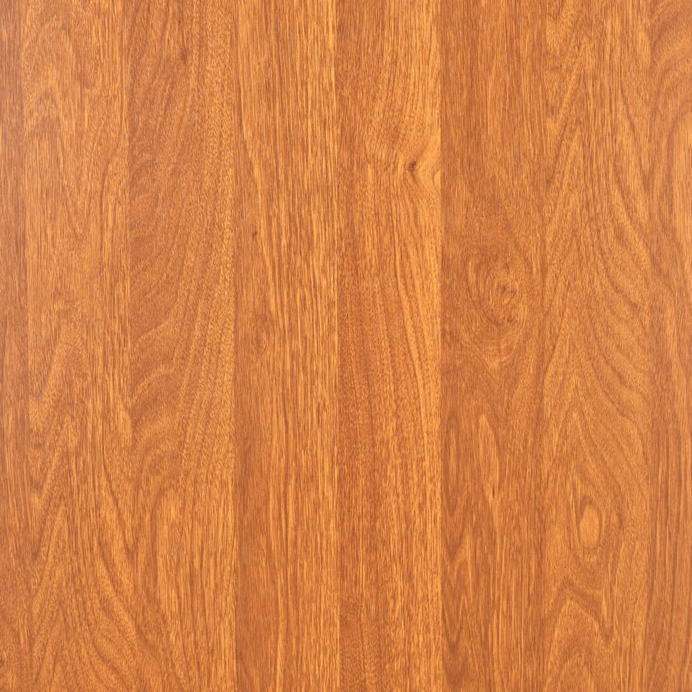 7 Piece Dining Set MDF and Steel Brown - Dining Set from vidaXL