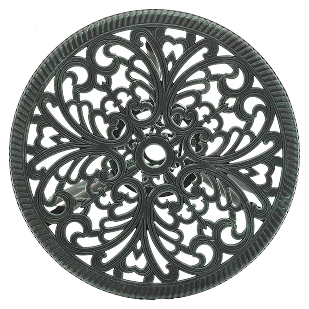 3 Piece vidaXL Bistro Set Cast Aluminium Green - Dining Set from vidaXL