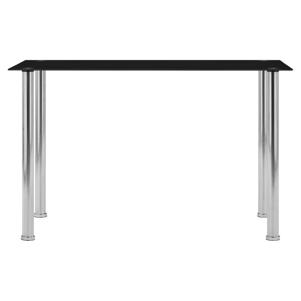 Dining Table Black 120x60x75 cm vidaXL Tempered Glass - Dining Table from vidaXL