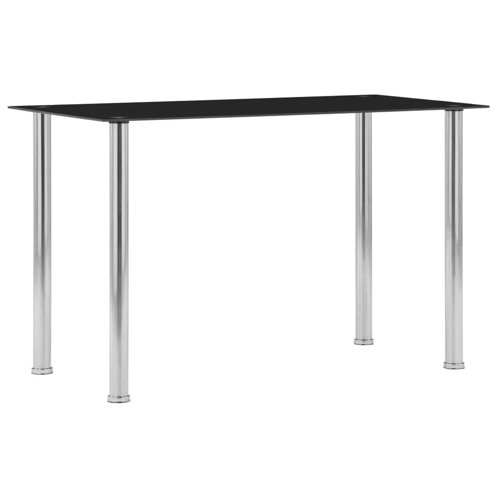 Dining Table Black 120x60x75 cm vidaXL Tempered Glass - Dining Table from vidaXL