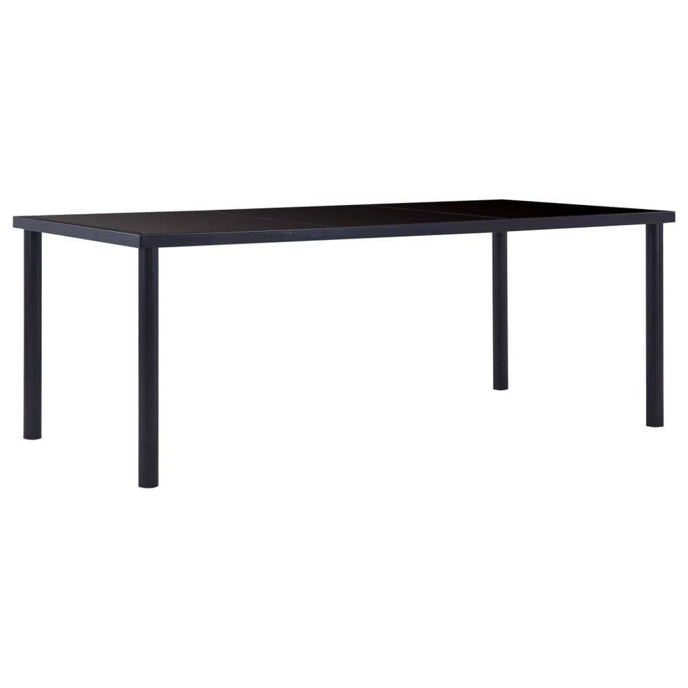 Dining Table Black 120x60x75 cm vidaXL Tempered Glass - Dining Table from vidaXL