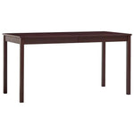 Dining Table Honey Brown 140x70x73 cm vidaXL Pinewood by vidaXL