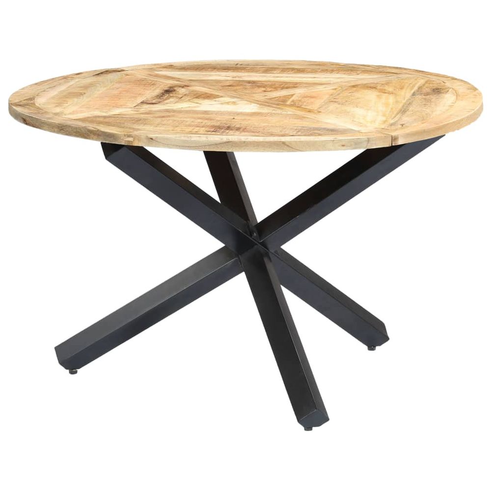 Dining Table Round 120x76 cm vidaXL Solid Mango Wood - Dining Table from vidaXL