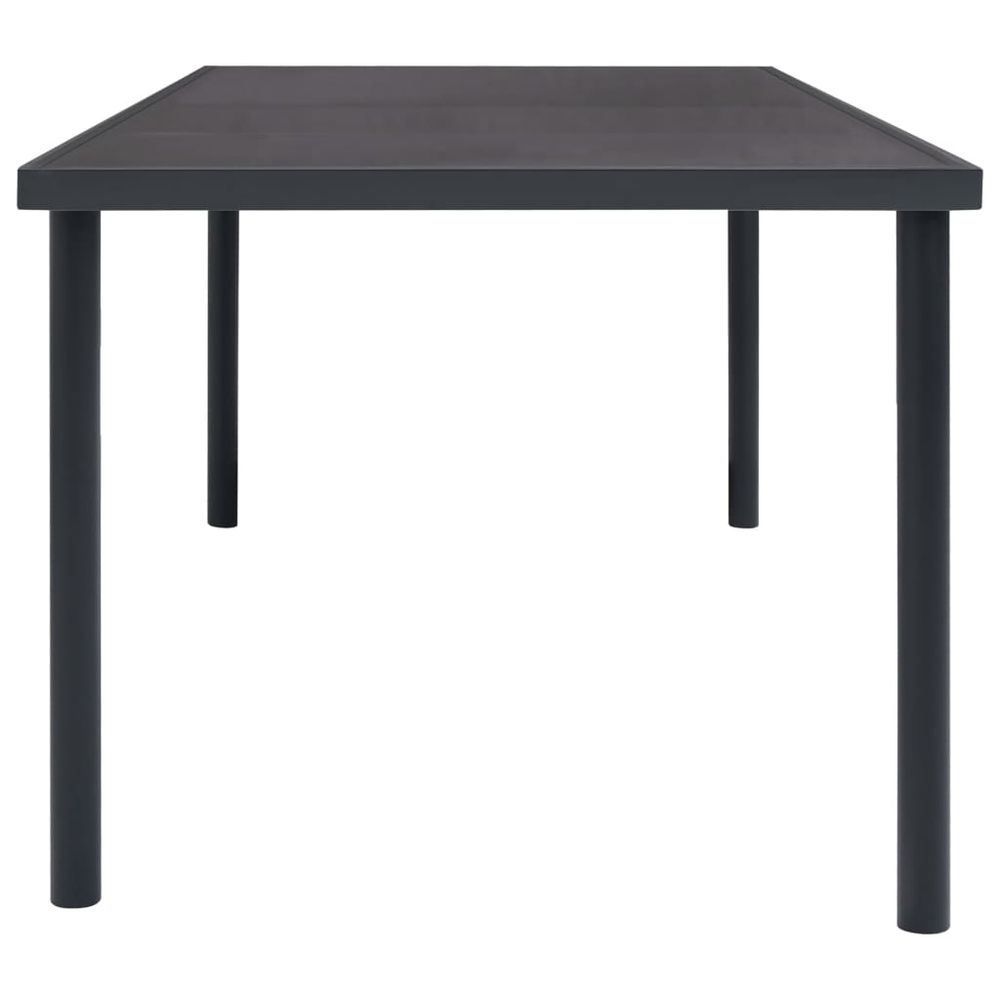 Outdoor Dining Table vidaXL Anthracite 150x90x74 cm Steel - Dining Table from vidaXL